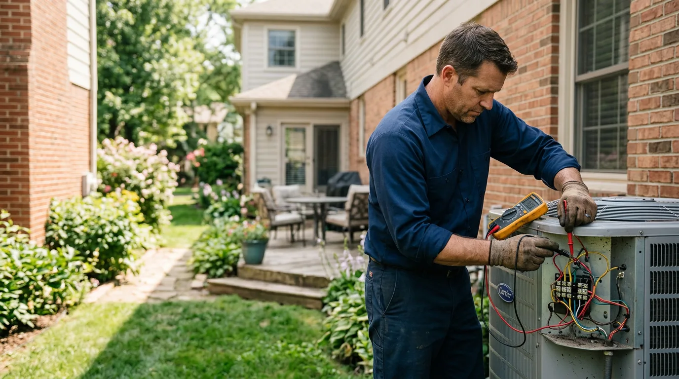 HVAC technician working near Starlight, PA